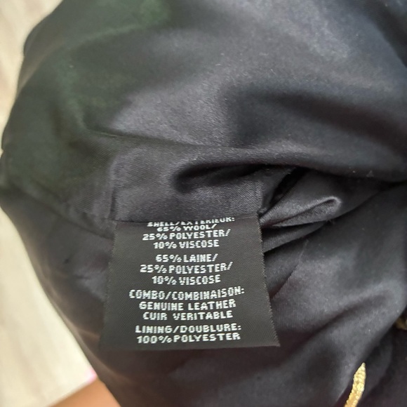 Badgley Mischka Black Trench Coat, wool blend - Picture 6 of 6